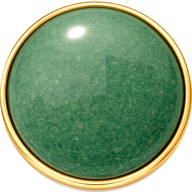 Grön Pärleagatsten