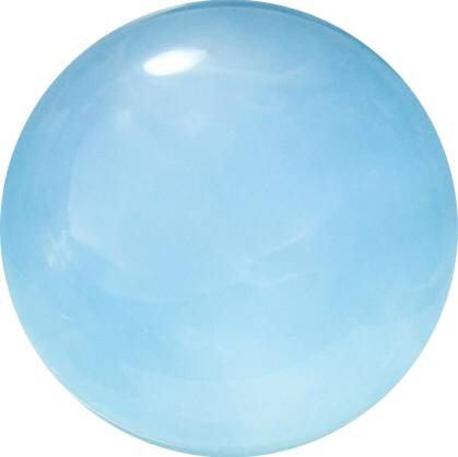 Himmelblå Agat med Pärlmot