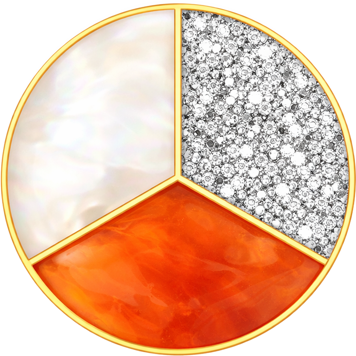 Röd Agat/Drusa Titan/Vit Pärla