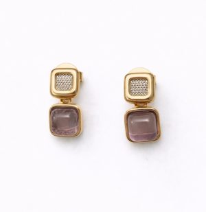 Amethyst Cristal Örhänge
